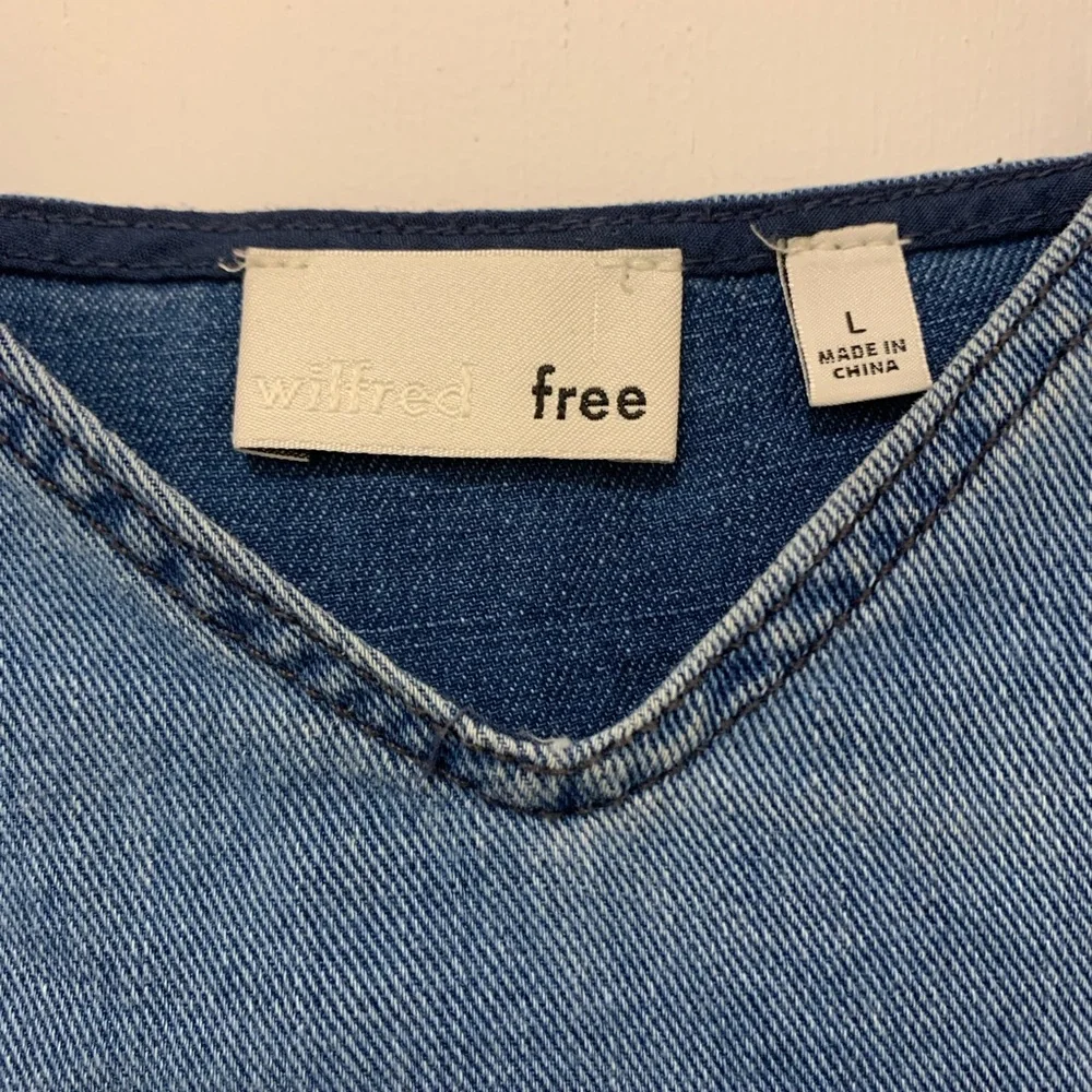 Wilfred Denim Blue Dress Top - Picture 3 of 5